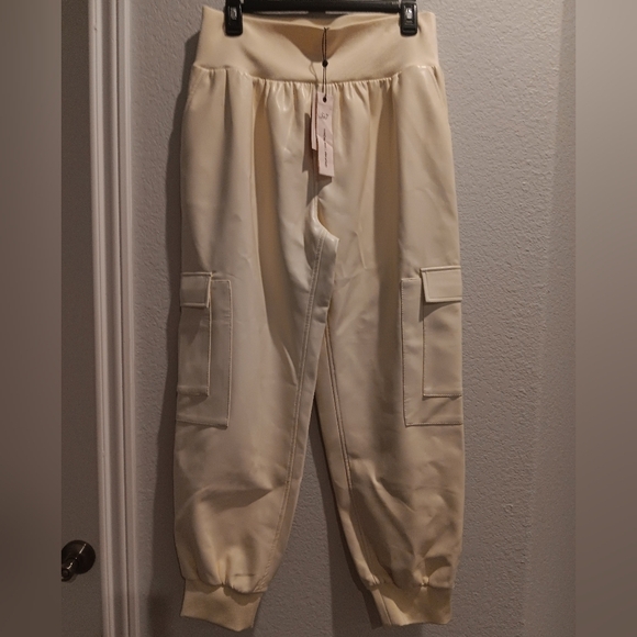 Cinq a Sept  Giles Faux Leather Jogger Pants XL - Picture 7 of 14
